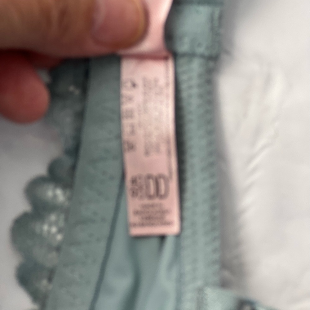 La Vie En Rose Light Teal Underwear Bra 40DD - Lace Back - Picture 10 of 10